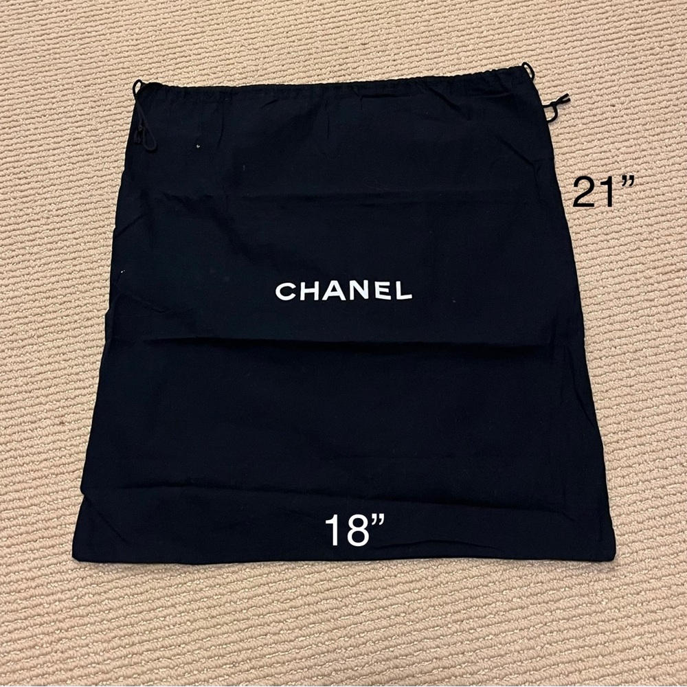Large (18”x21”) authentic Chanel dust bag
